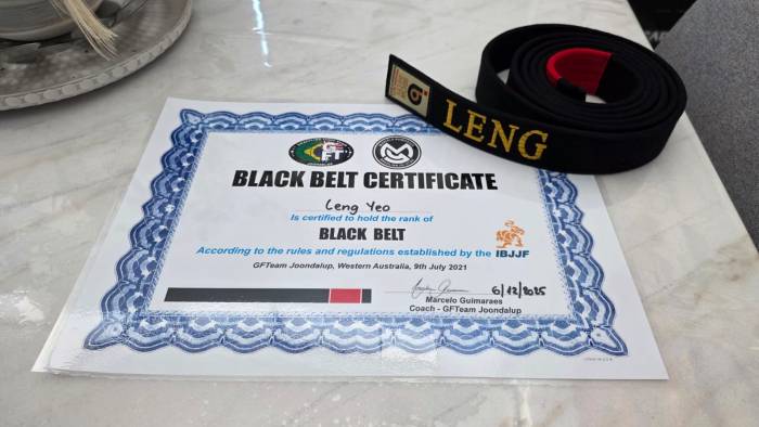 Black belt · December 6, 2025 · Promoted by Marcelo Guimaraes