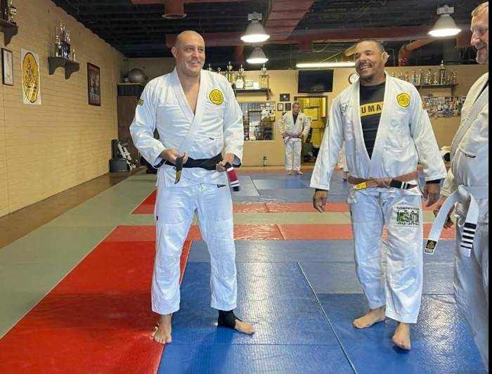 my instructor Grant Birtcher and me