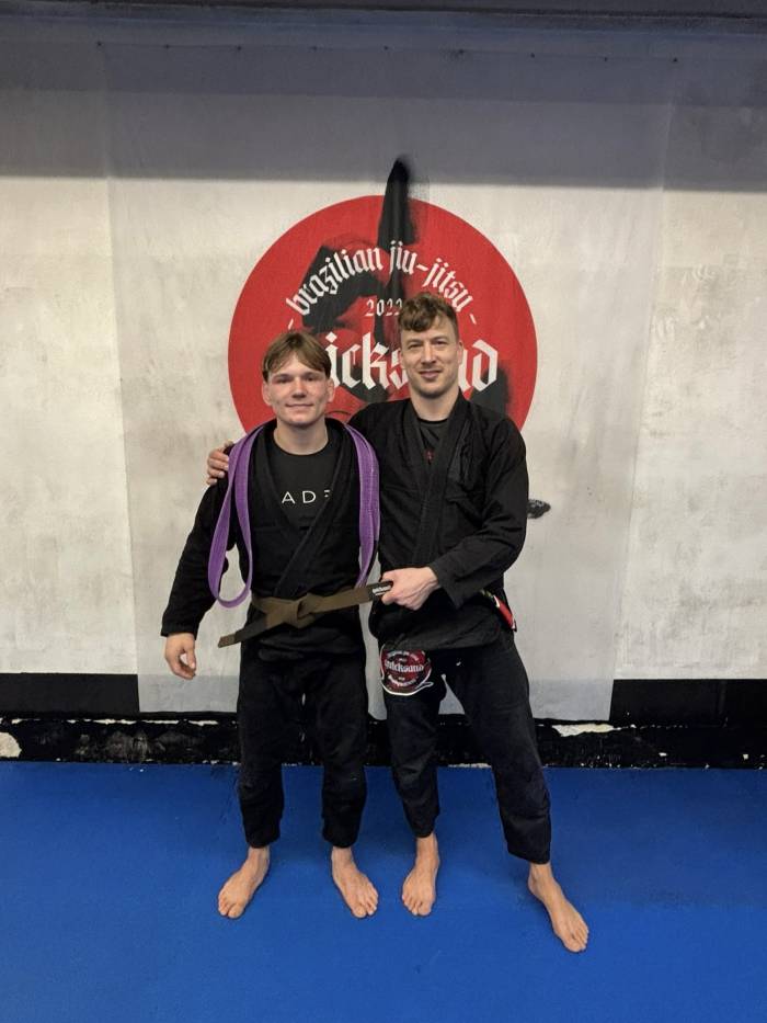 Brown belt · February 11, 2026 · Promoted by Davy Bauté en Roel van Sabben