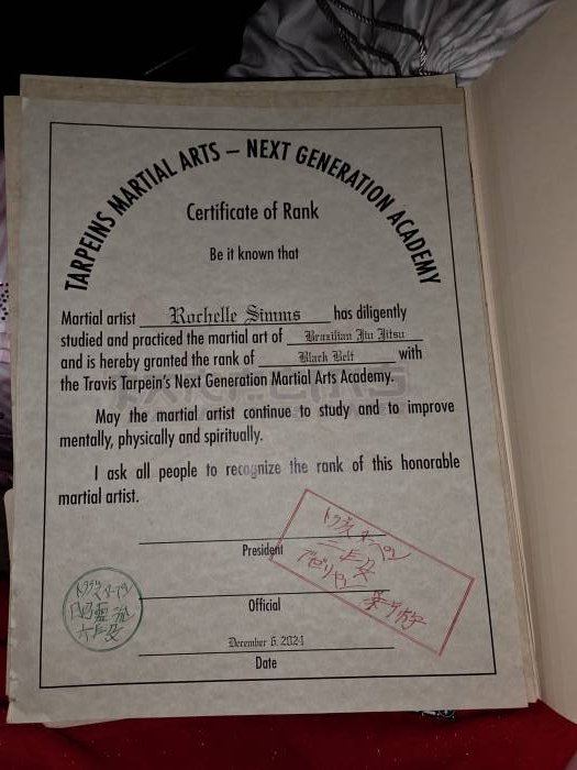 Black belt · December 6, 2024 · Promoted by Travis Tarpein
