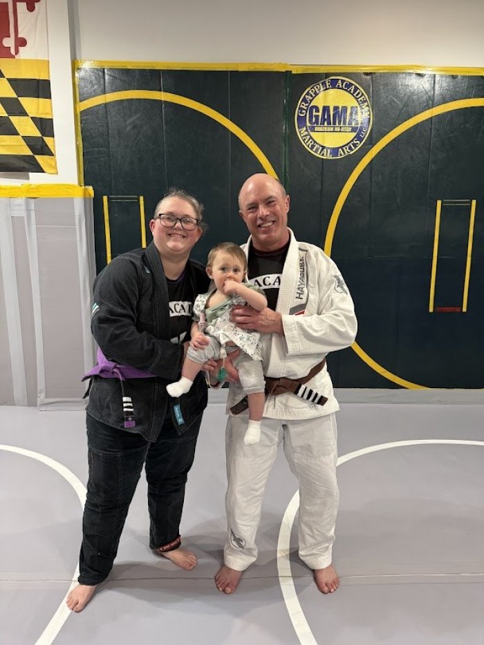 Three generations on the mat February 2026 - Dad, daughter, and granddaughter!