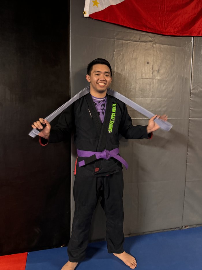 Purple belt · February 25, 2026 · Promoted by Rob Capili