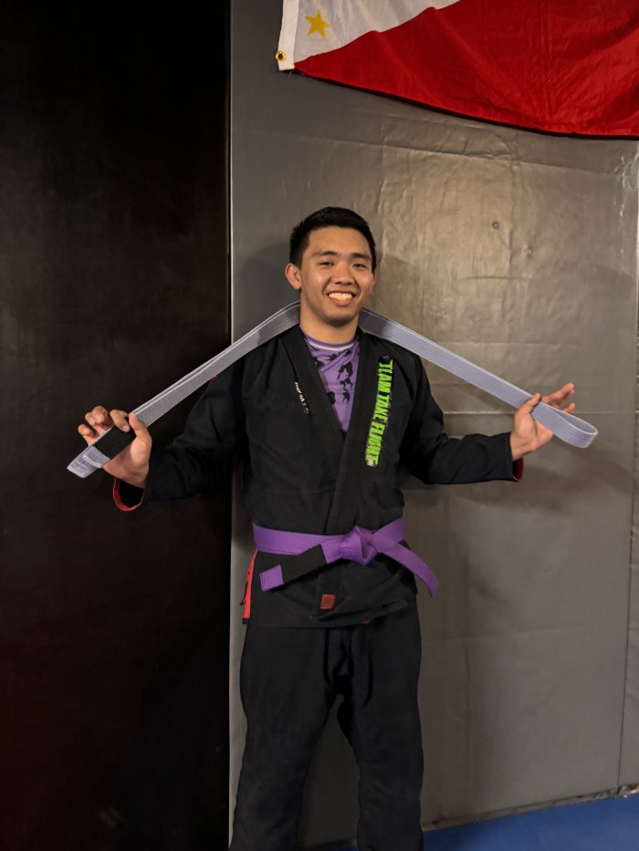 2 Years into training! Purple belt 💜💜💜