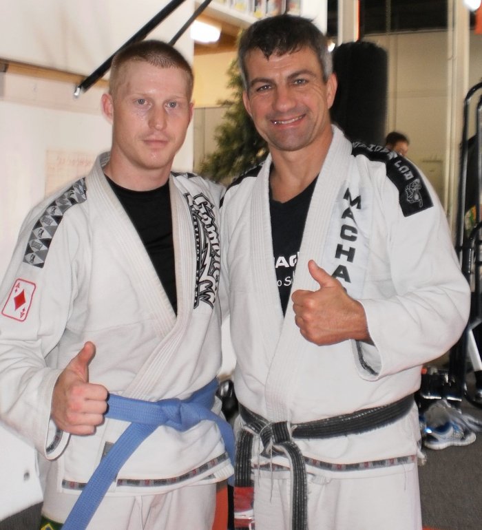 Blue belt · November 19, 2011 · Promoted by Chris Tricoli with Carlos Machado Present