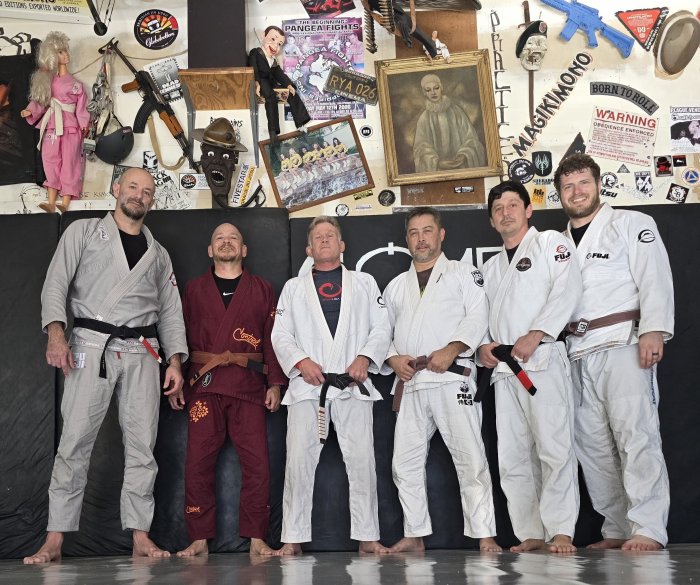 Last group training at the garage