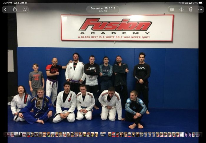 Purple belt · January 15, 2015 · Promoted by Professor Matt Larson