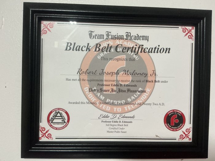 Black belt · October 24, 2022 · Promoted by Professor Eddie Edmunds