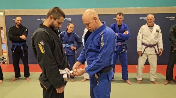 4th stripe on white belt