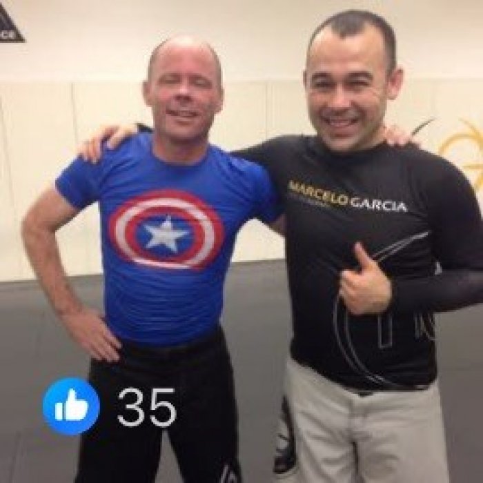 Met Marcelo Garcia in New York when I was a blue belt.
