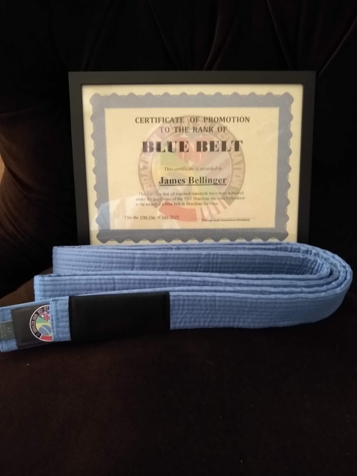 Blue belt · June 10, 2019 · Promoted by Scott Tannenbaum