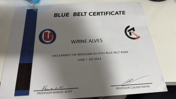 Blue belt · June 24, 2014 · Promoted by Manuel Alves