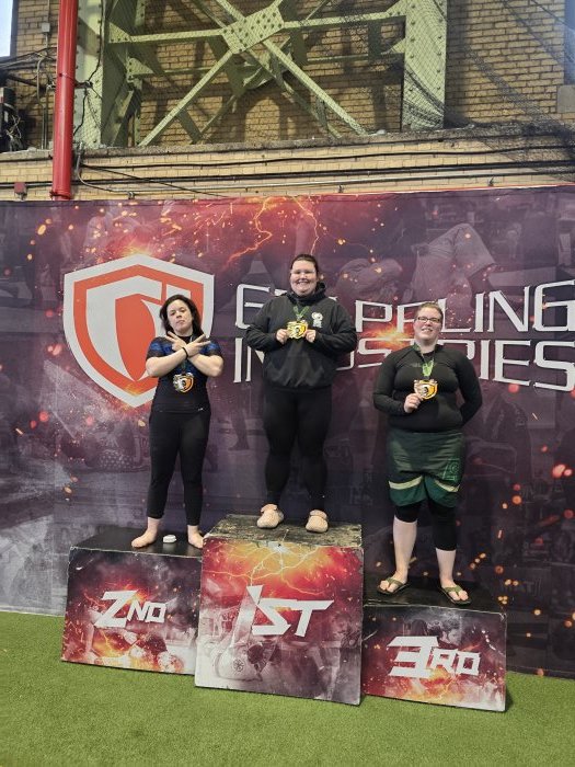 Podium of No Gi Absolute in Brooklyn Feb 2024