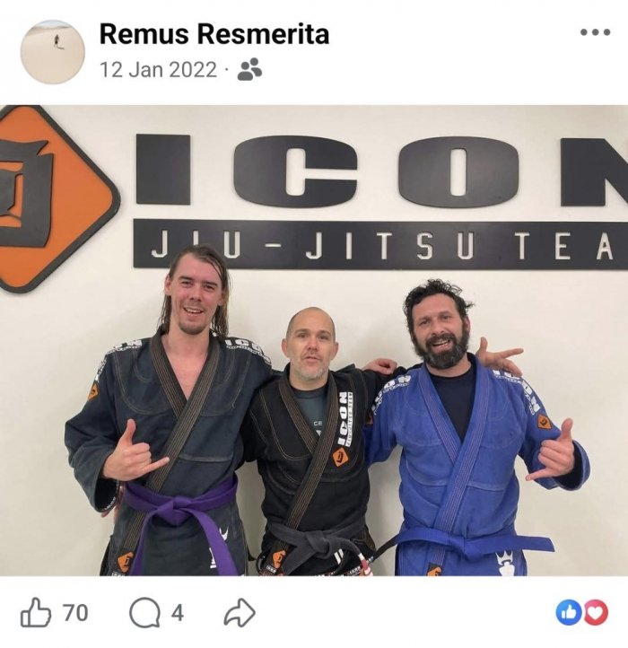 Blue belt · January 12, 2022 · Promoted by Pablo Cerino
