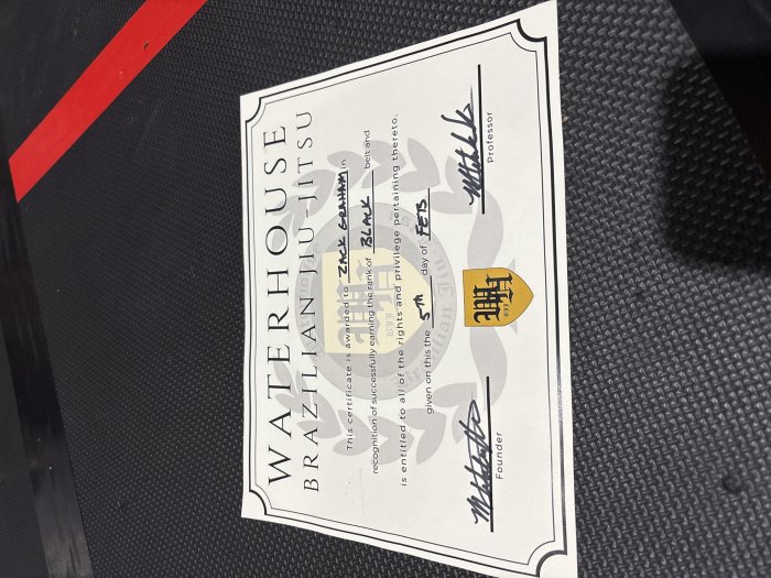 Black belt · February 5, 2026 · Promoted by Mathew Waterhouse
