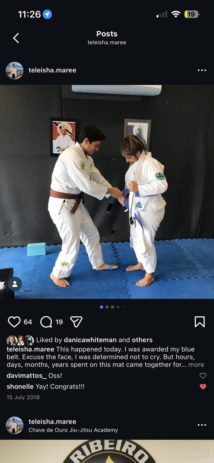 Blue belt · July 15, 2018 · Promoted by Davi mattos