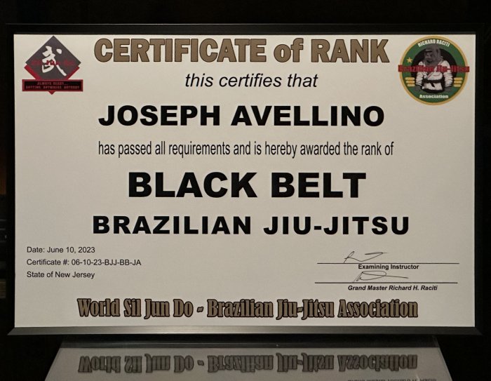 Black belt · April 15, 2023 · Promoted by Richard Raciti