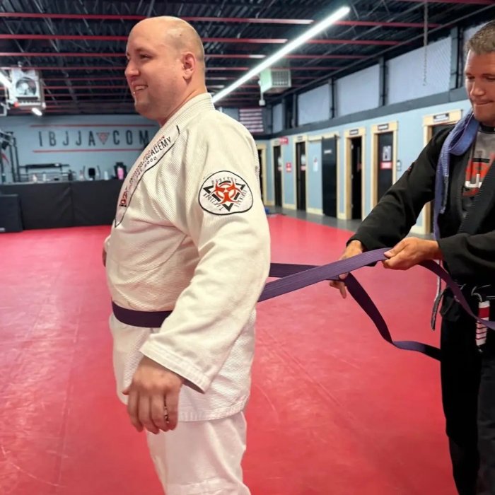 Purple belt · July 14, 2025 · Promoted by James Clingerman