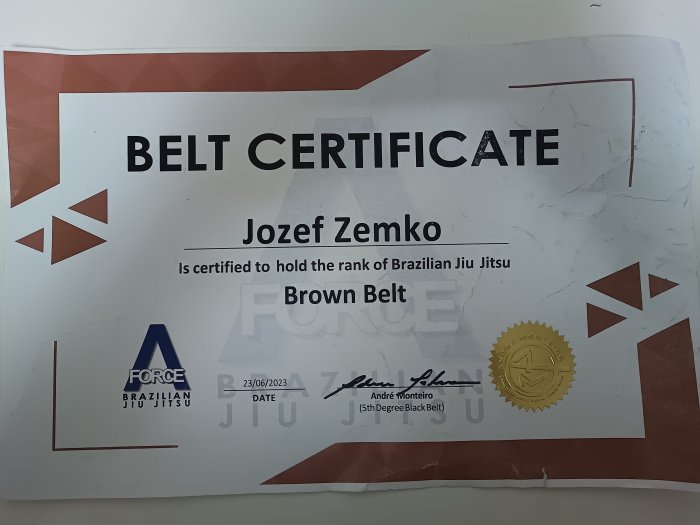 Brown belt · June 23, 2023 · Promoted by Andre Monteiro