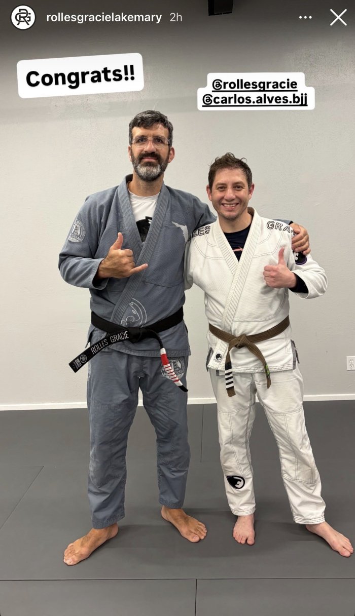 Brown belt · July 10, 2023 · Promoted by Rolles Gracie
