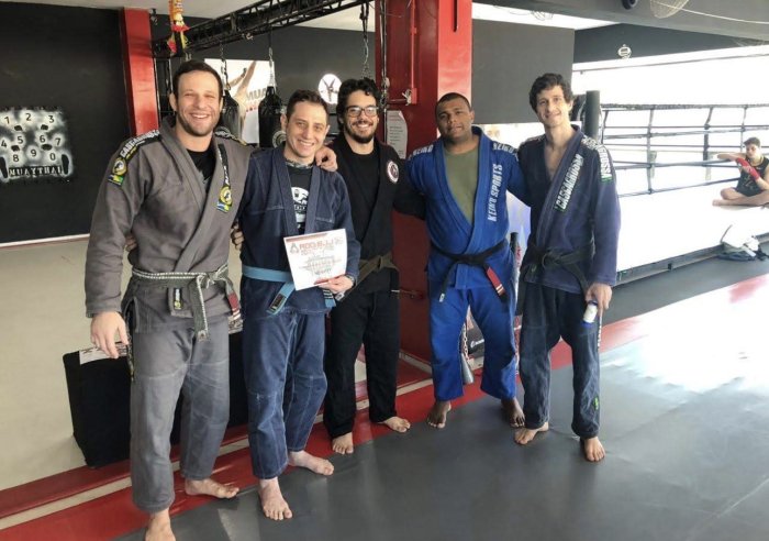 Blue belt · January 10, 2018 · Promoted by Rodolfo Barcellos
