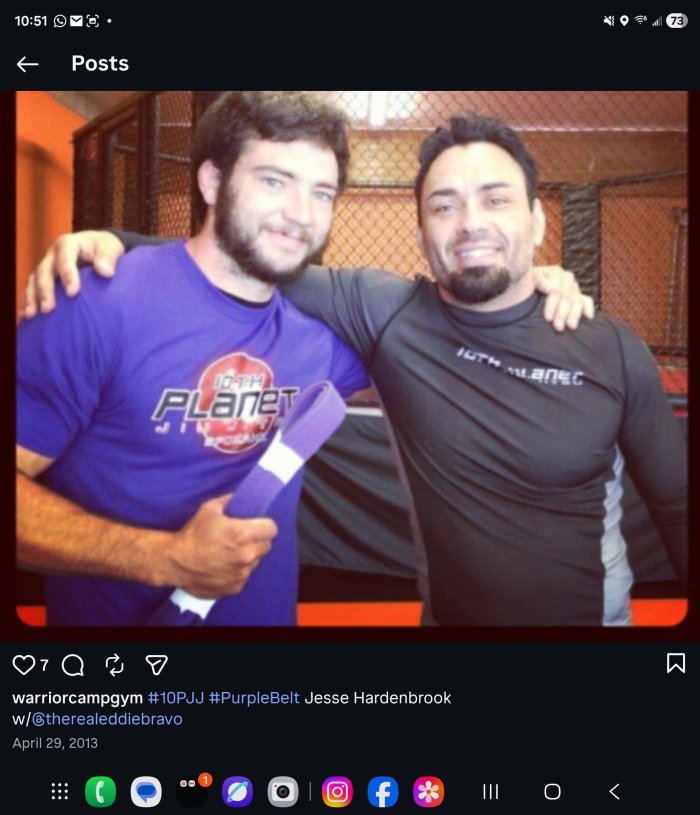 Purple belt · April 29, 2013 · Promoted by Eddie Bravo