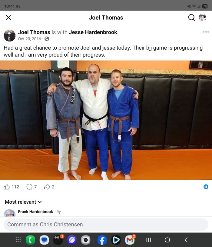 Brown belt · March 29, 2016 · Promoted by Sean berberick