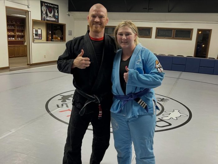 4th Stripe on Blue