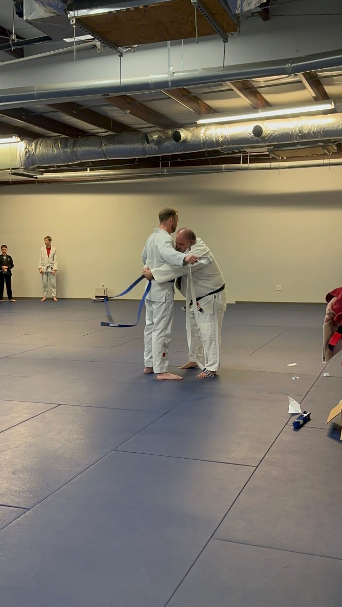 Blue belt · April 14, 2025 · Promoted by christopher popdan