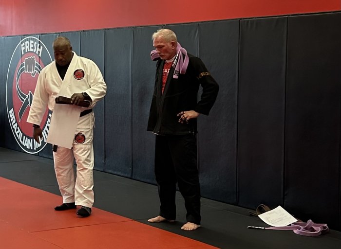 Brown belt · October 25, 2025 · Promoted by Professor Antwan Fresh