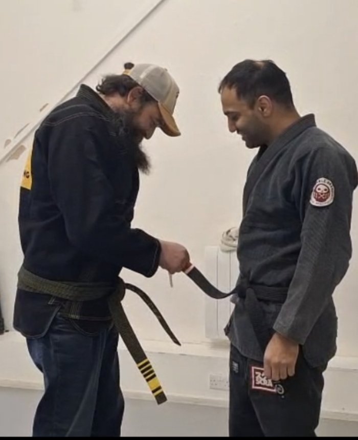 Black belt 1st degree · April 14, 2026 · Promoted by Ed Ingamells
