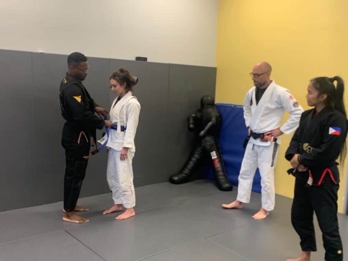 Blue belt · April 12, 2026 · Promoted by Dom Hoskins