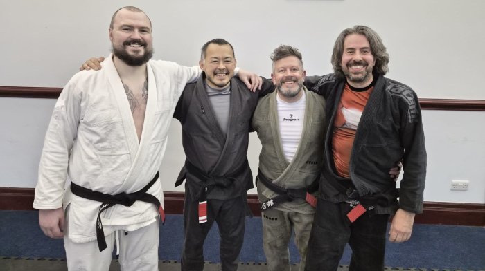 Black belt 1st degree · April 15, 2026 · Promoted by Darren and Helen Currie