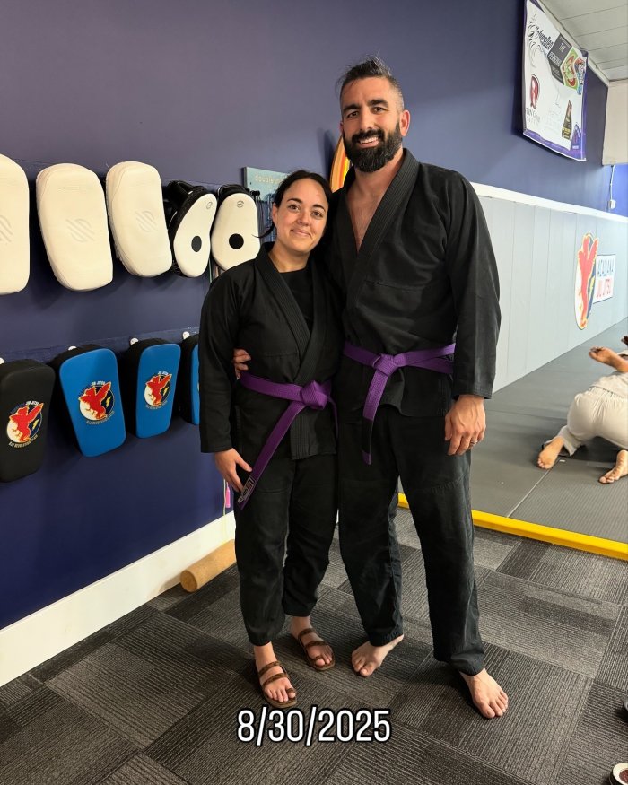 Purple belt · August 30, 2025 · Promoted by Jules Bruchez