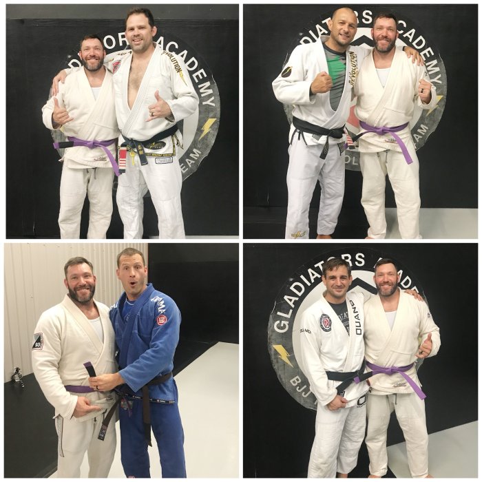 Purple belt · August 16, 2018 · Promoted by Tim Credeur