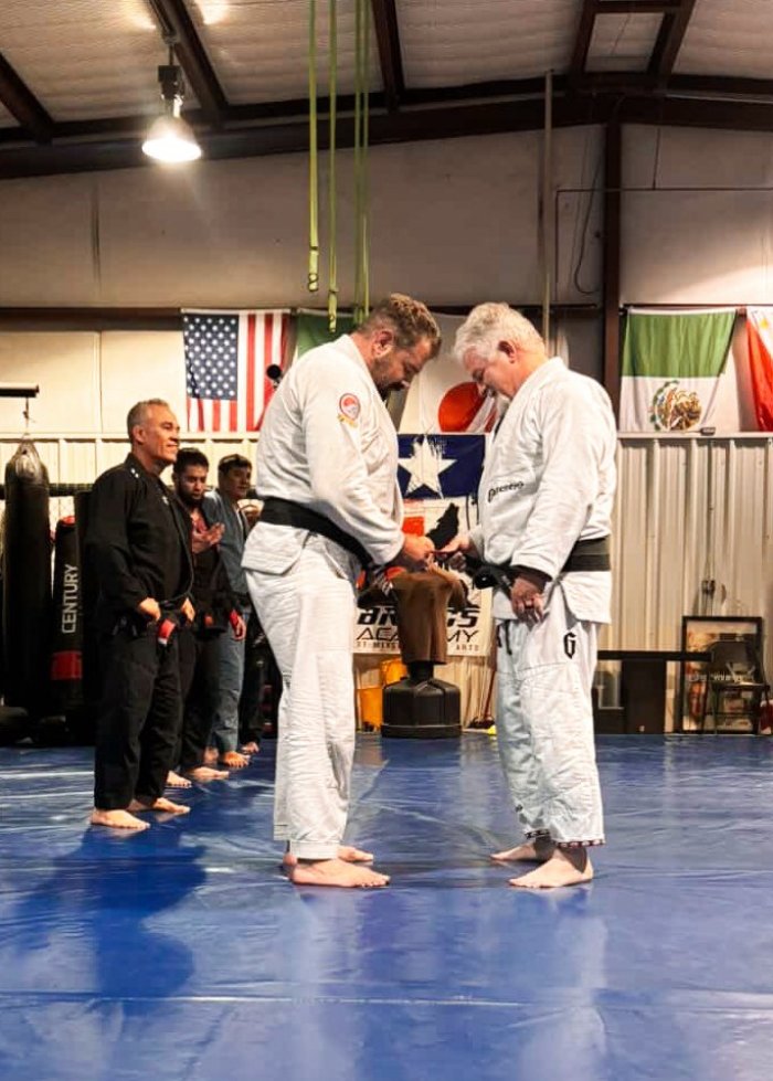 Black belt 1st degree · April 20, 2026 · Promoted by Jesse Briggs