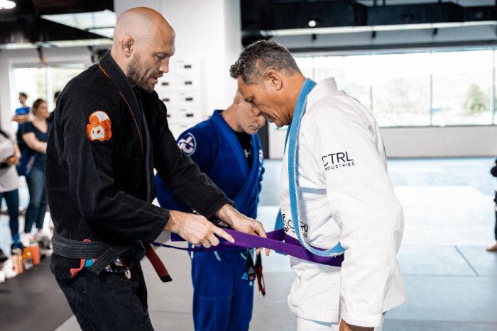 Purple belt · April 18, 2026 · Promoted by Garret Vagem Beck