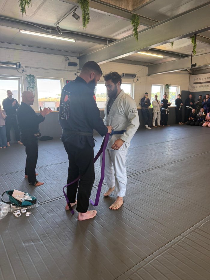Purple belt · April 25, 2026 · Promoted by Jon Wellstead