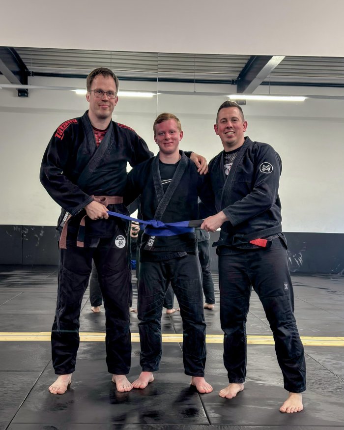 Blue belt · April 24, 2026 · Promoted by Marcel Miedecke
