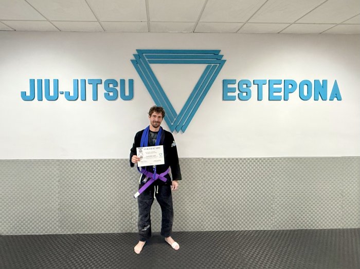 Purple belt · March 13, 2026 · Promoted by Rafael Ribeiro