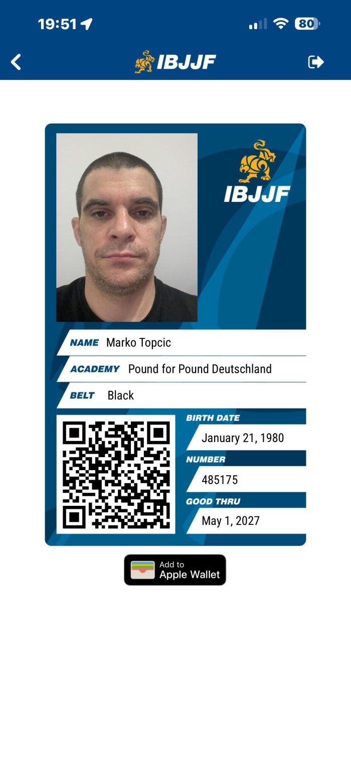 Black belt · May 1, 2026 · Promoted by Spiros Huhn