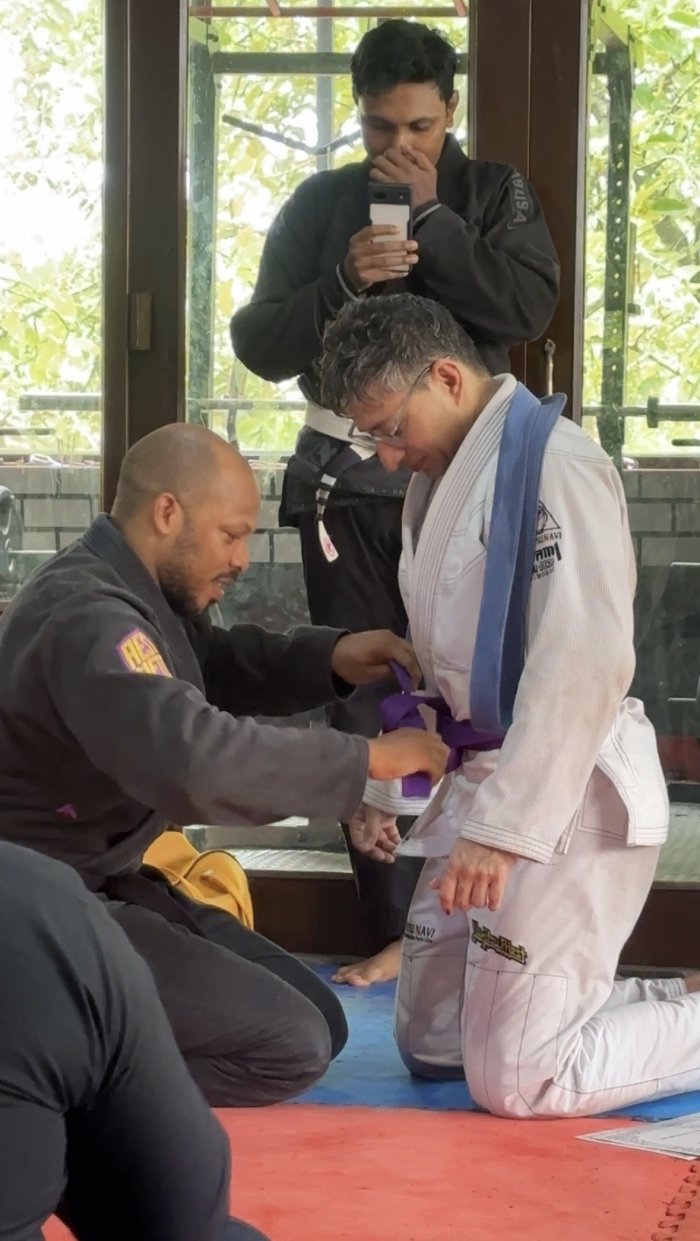 Purple belt · May 3, 2026 · Promoted by Professor Jair Bomfim Da Silva Cummins