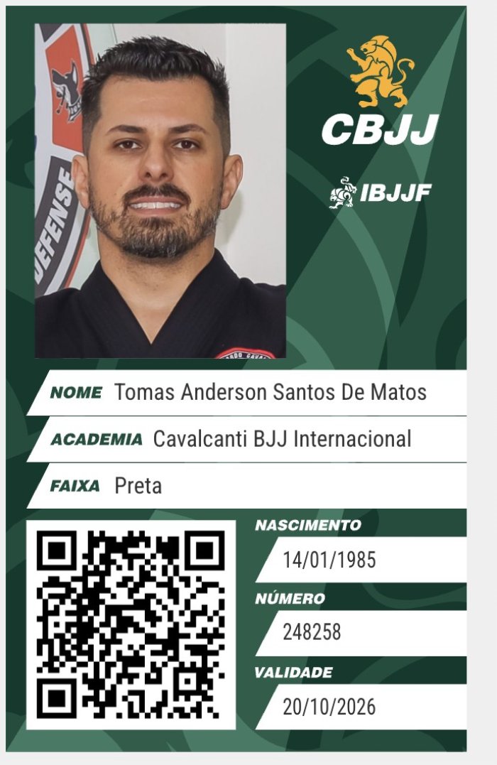 Black belt · October 20, 2025 · Promoted by Ricardo Cavalcanti