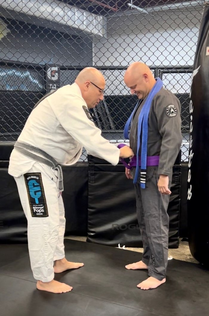 Purple belt · May 4, 2026 · Promoted by Dan O'Connor