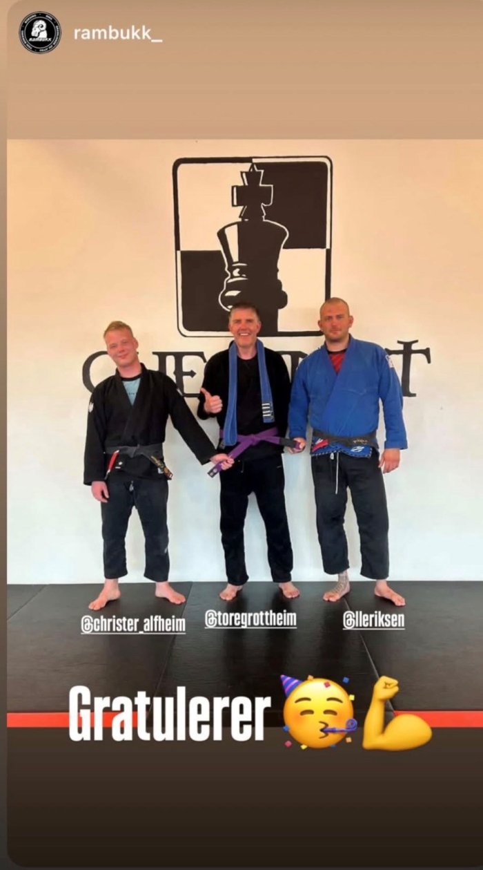 Purple belt · April 24, 2026 · Promoted by Håvard Eriksen