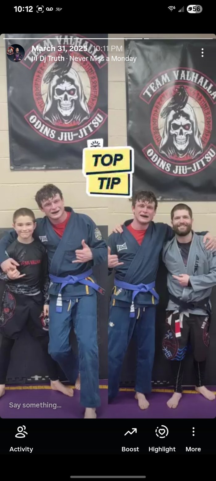 Blue belt · October 2, 2023 · Promoted by Rick Kendall