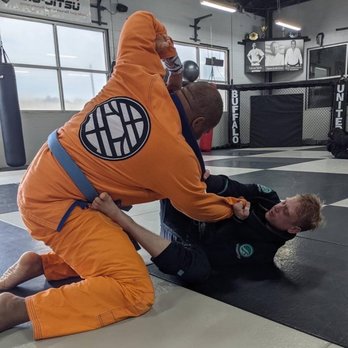 Rolling with Prof. Doug Meister Jr.  lonnnng before we were Black Belts