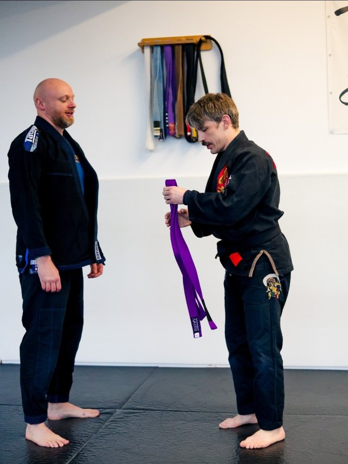 Purple belt · March 29, 2026 · Promoted by Giles Garcia