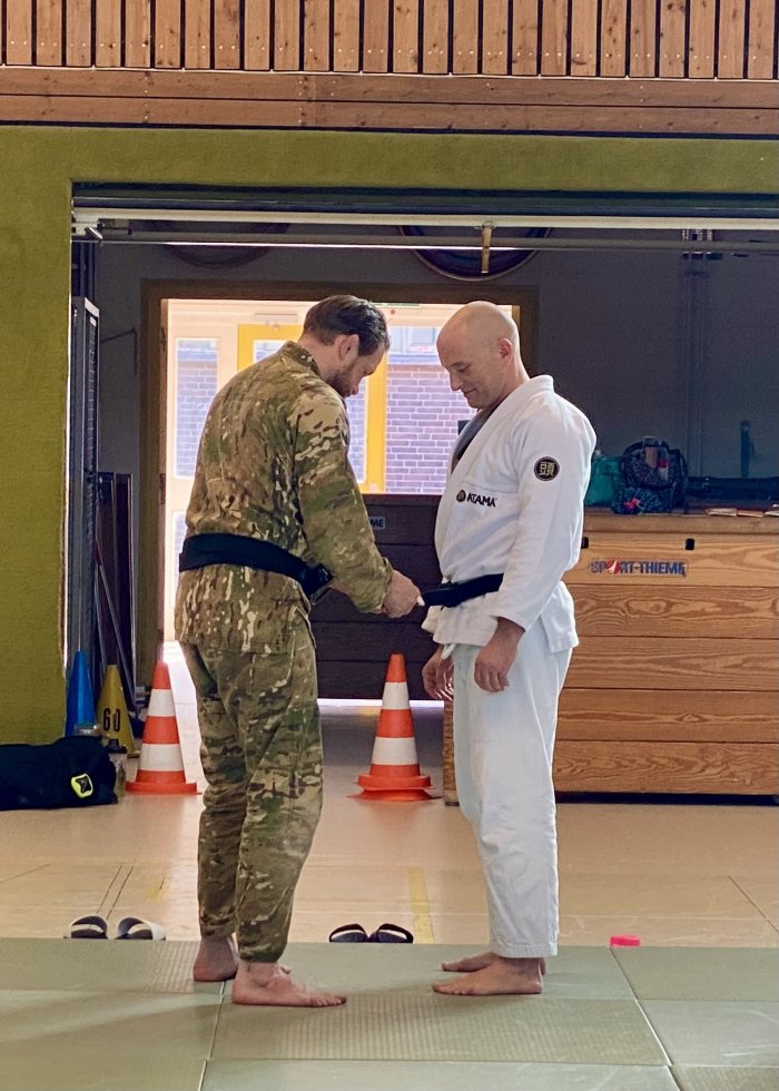 Black belt 3rd degree · May 9, 2026 · Promoted by Mario Stapel (6th degree, Representing Reyson Gracie)