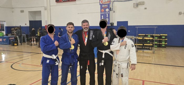 My students from Patria Gloria at AGF Dallas 2026 (we teamed up with my home gym, Solidarity MMA, for this competition)