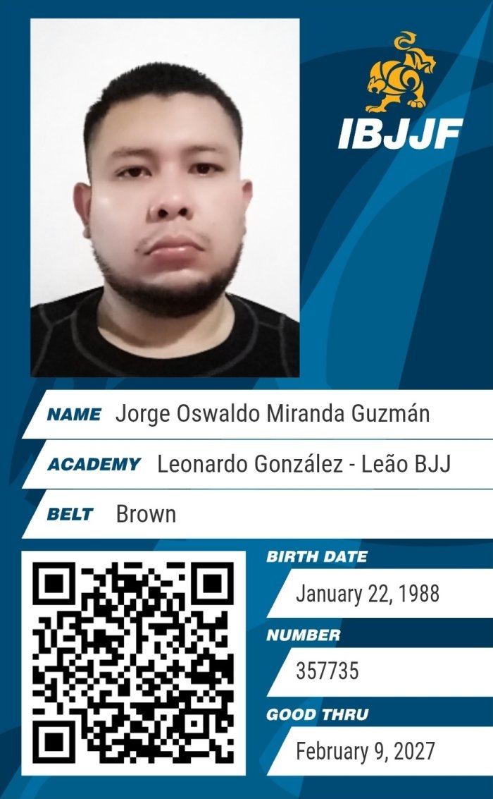 Brown belt · May 16, 2026 · Promoted by Leonardo Gonzalez